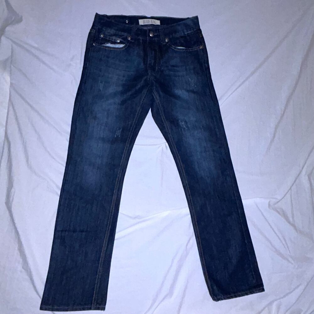 Men's Blue Rag Jeans - W32 L32 - Dark Wash Blue Denim